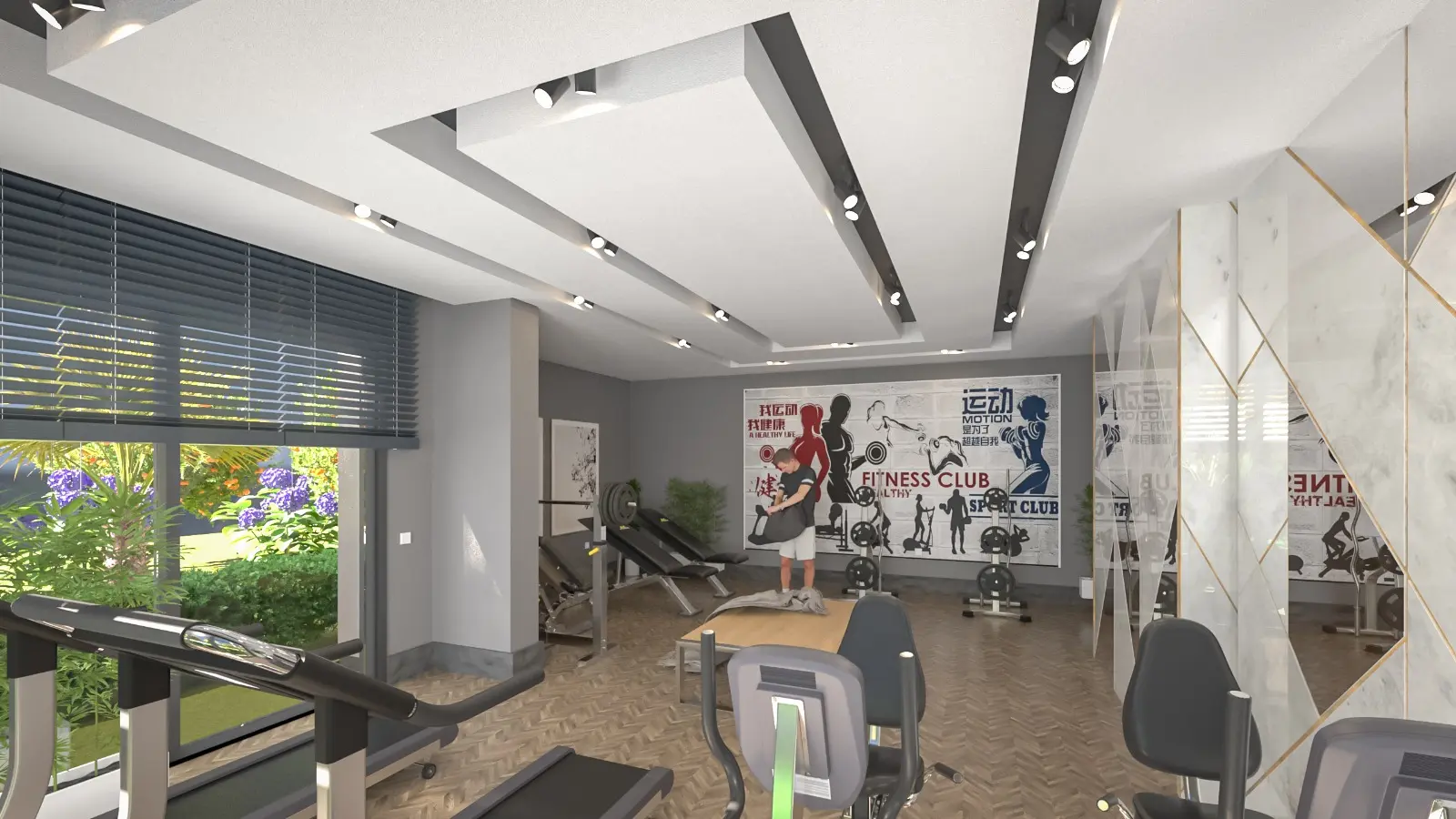Gym area